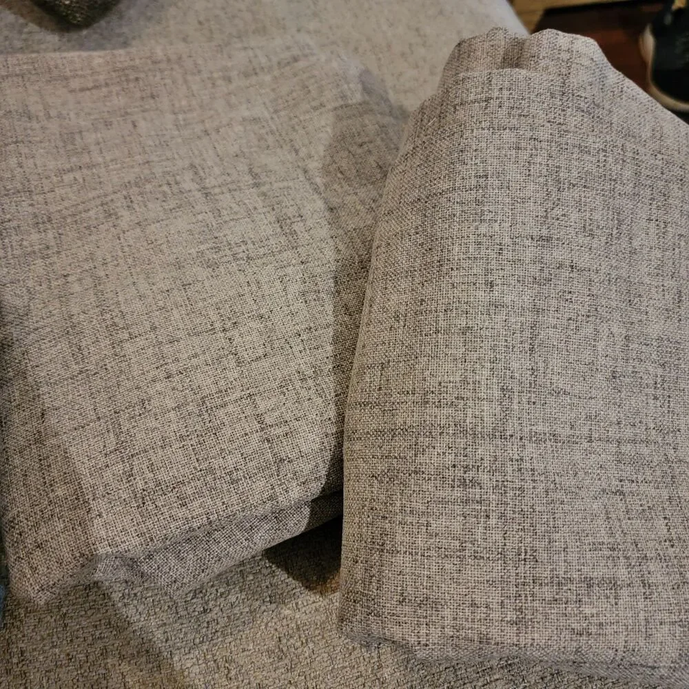 Joydeco Blackout Curtains 84 x 52, 2 Panels, Linen, Rod Pocket New w/o Orig Pkg
